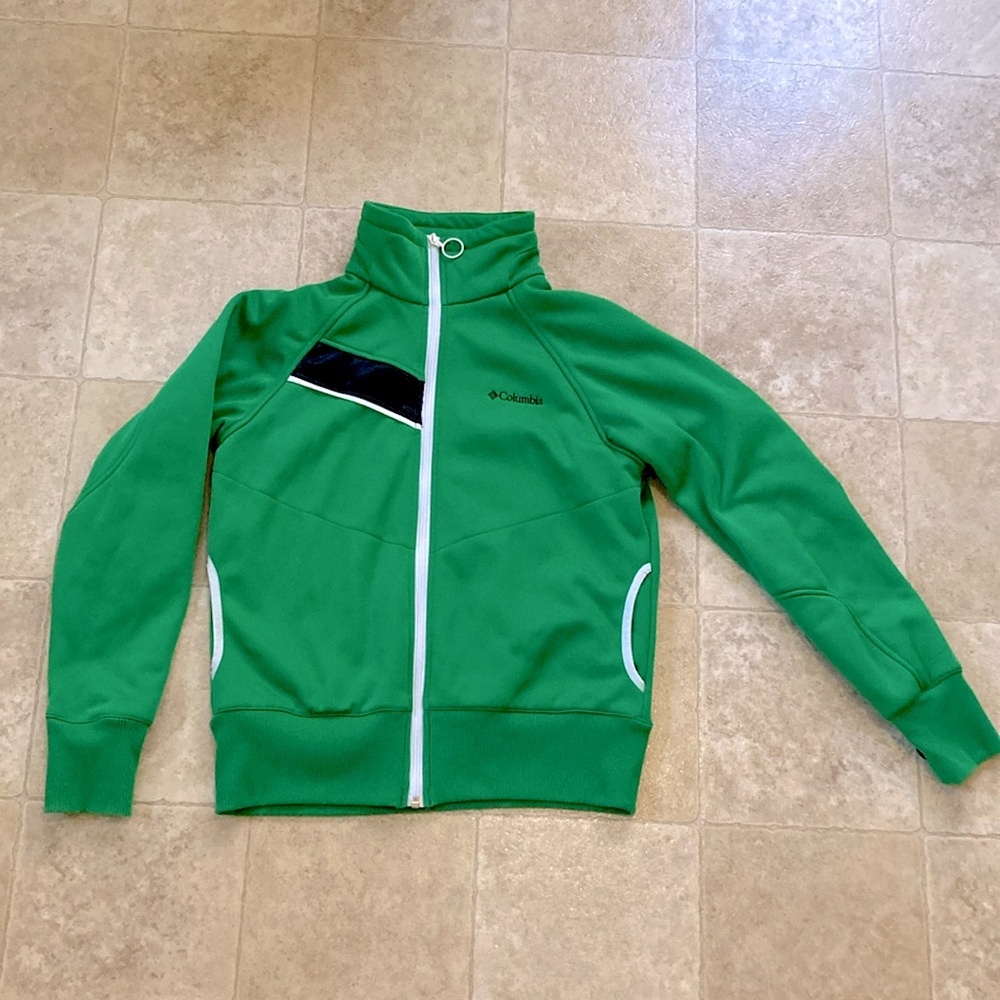 Vtg Fleece Columbia track jacket Womens Size L